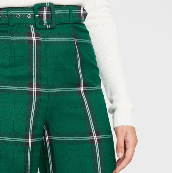 Modcloth Here and Haute Plaid Wide Leg Trousers - Picture 3 of 8